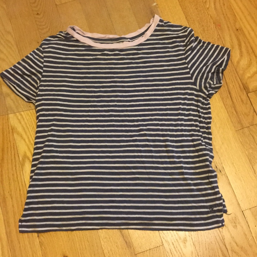 American Eagle Striped Short Sleeve tee